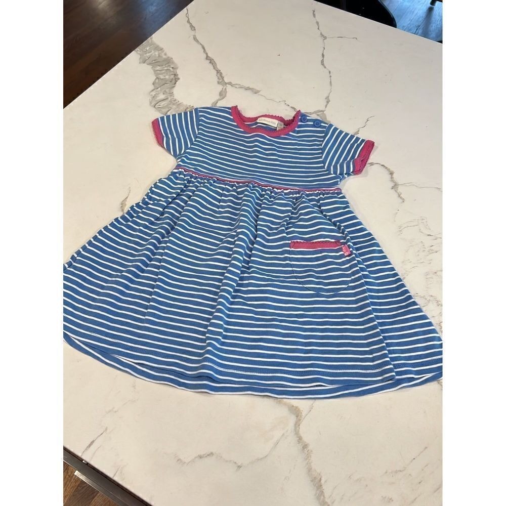 Jojo mama stripe blue dress‎ 2-3